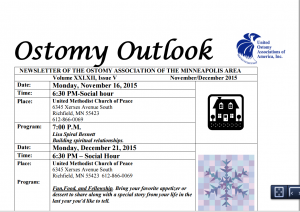Nov Dec Ostomy Newsletter
